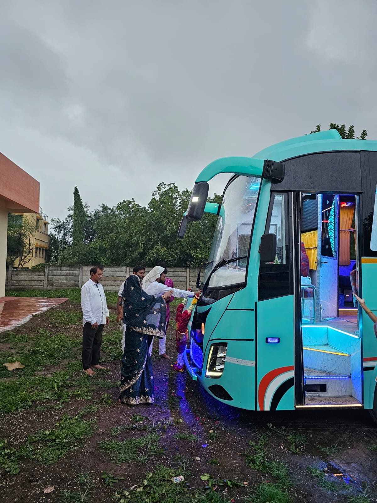 Welcoming a new Pragati Travels coach into the fleet