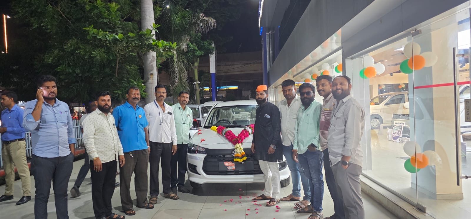 New car pooja ceremony before joining the Pragati Tours and Travels fleet