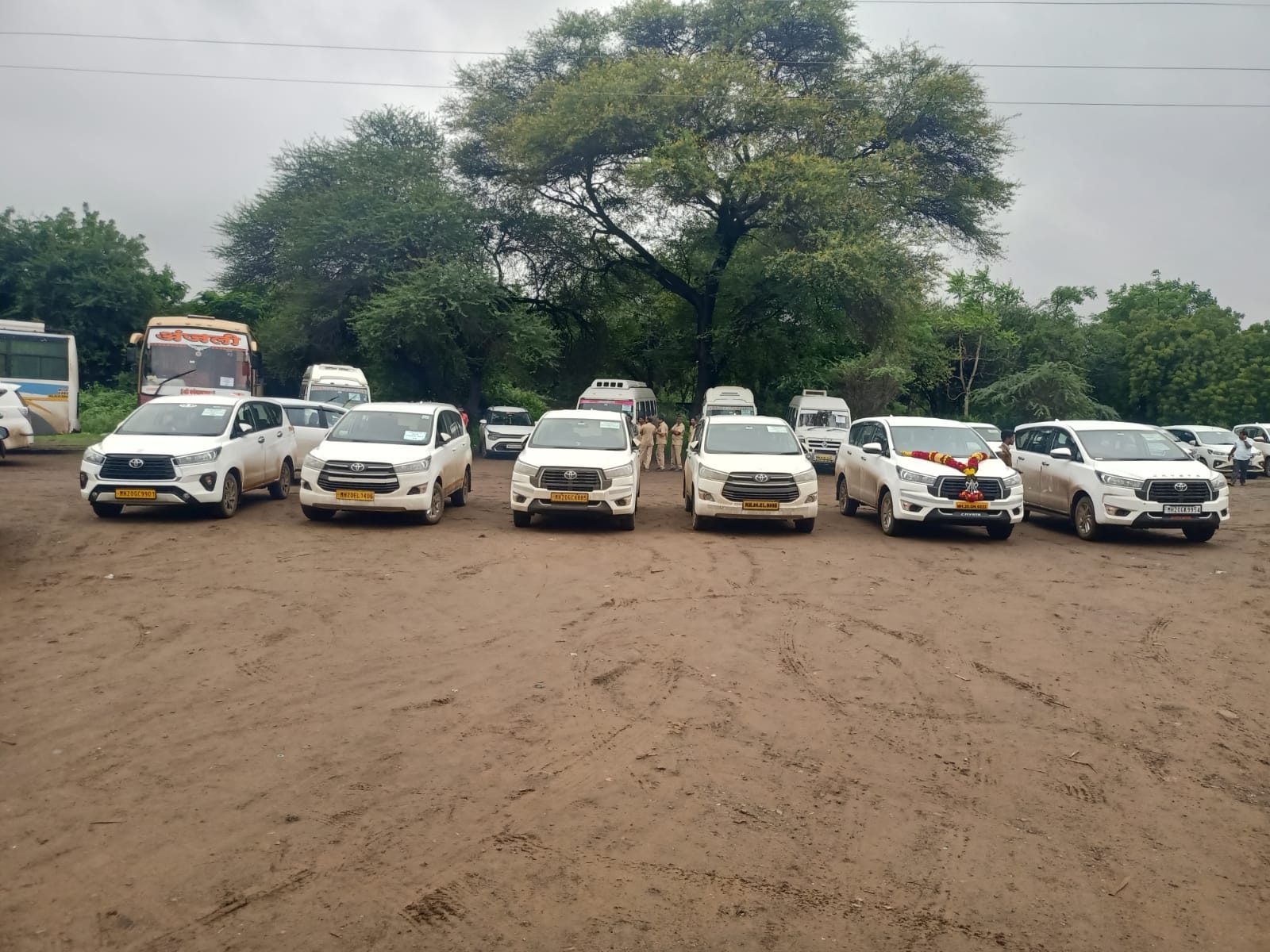 New Toyota Innova Crysta delivery - Pragati Tours and Travels fleet